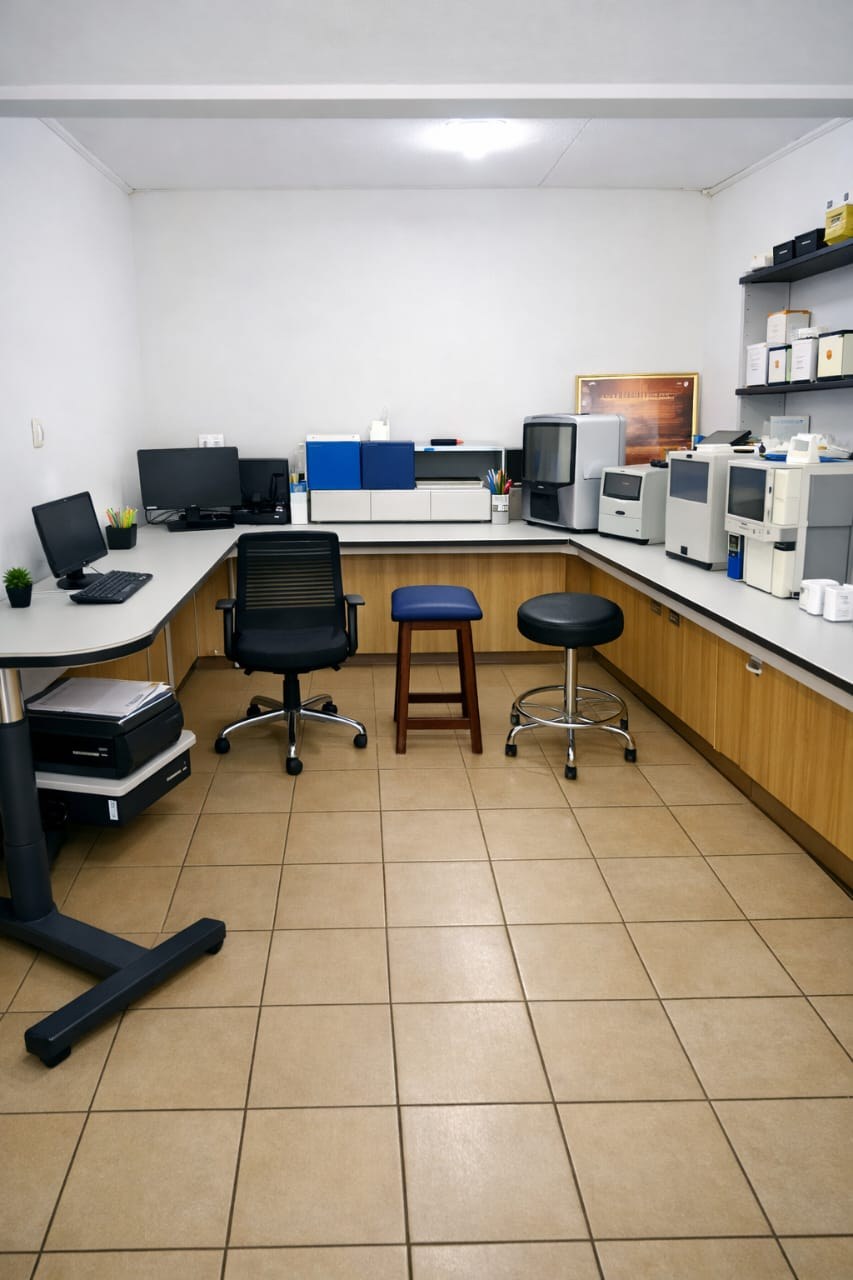 Salle des analyseurs du laboratoire